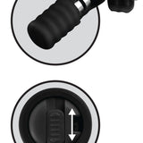 Vibrerende bryststimulator i silikon – Nipple Lassoer