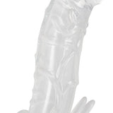 Crystal Clear Penis Sleeve with Extension and Vibration