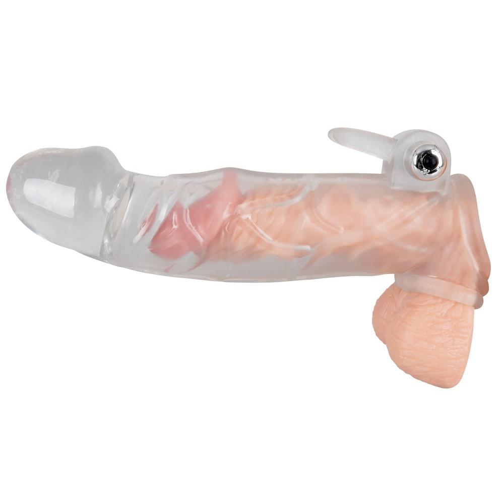Crystal Clear Penis Sleeve with Extension and Vibration