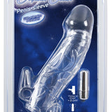Crystal Clear Penis Sleeve with Extension and Vibration