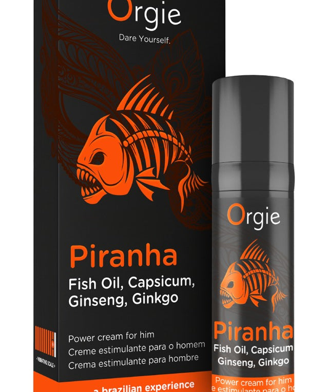 Peniskrem med Varmende og Stimulerende Effekt | Piranha Power Cream