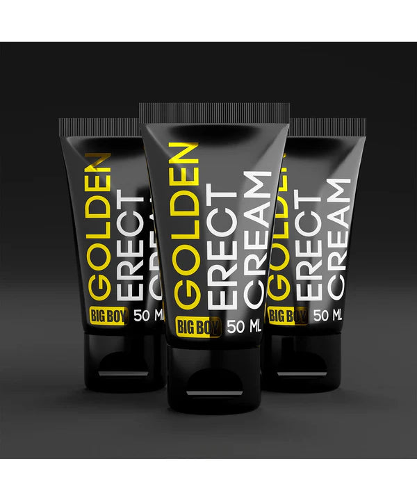 Peniskrem for Bedre Følsomhet og Pleie | Big Boy Golden Erect Cream