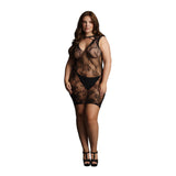 Le Désir blondeminikjole med åpen rygg – plus size