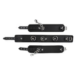Leather Collar &amp; Cuff Bondage Set