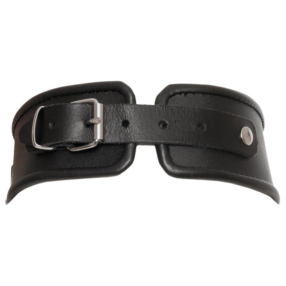 Leather Collar &amp; Cuff Bondage Set