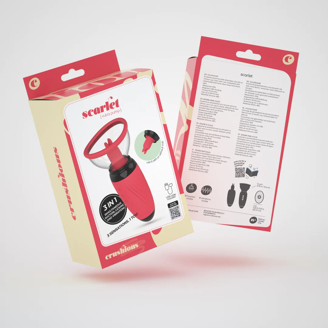 Scarlet Vibrerende Vulvapumpe med Sug og Stimulering