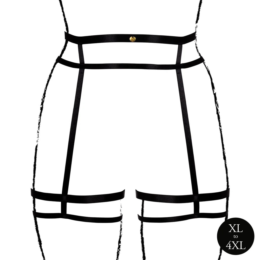 Le Désir hofteholder med doble lårbånd – plus size