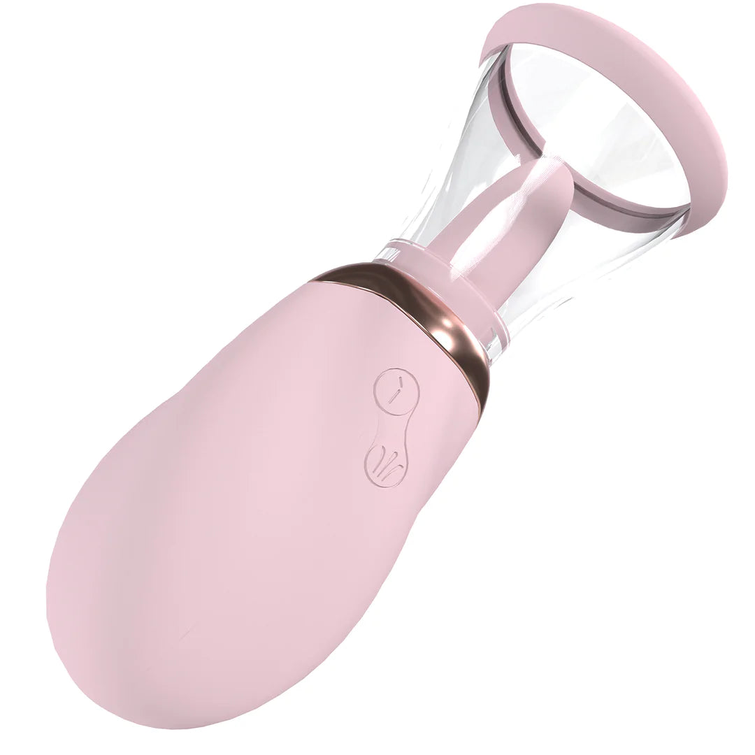 BOOST Vulva & Breast Pump – Oppladbar bryst- og vulvapumpe i rosa