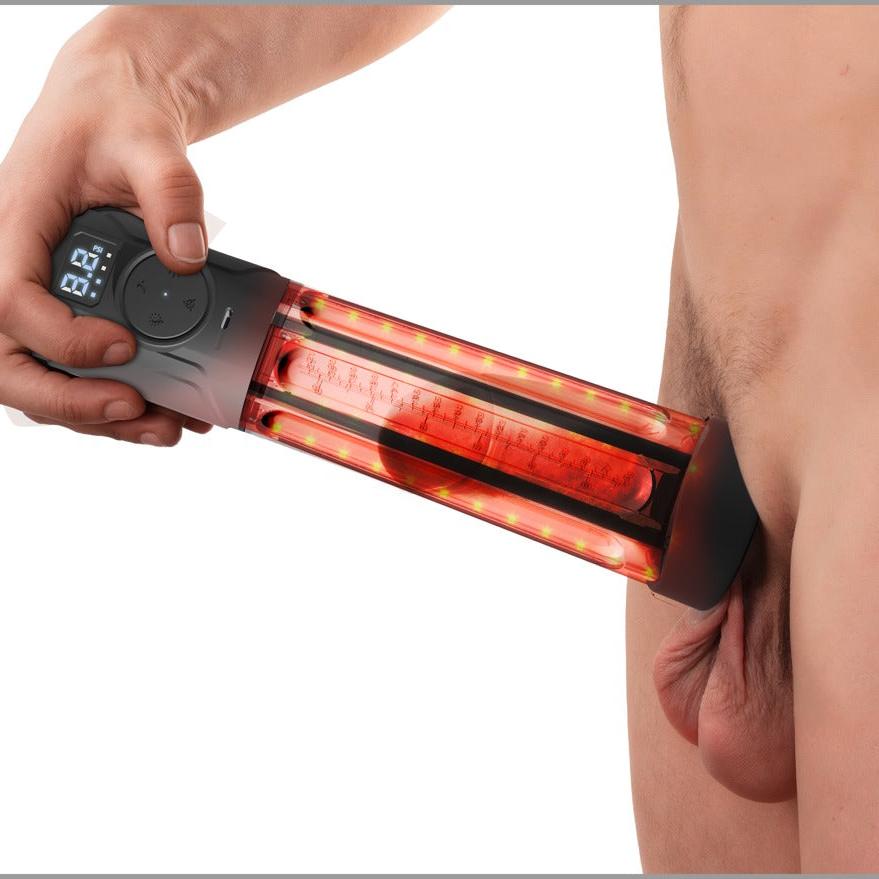 Mr. Boner Red Light Power Pump Automatisk Penispumpe