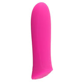 Kompakt, fuchsia Soft Touch-silikon klitorisvibrator med diskret design og én kontrollknapp.