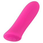 Kompakt, fuchsia Soft Touch-silikon klitorisvibrator med én knapp for diskret nytelse.