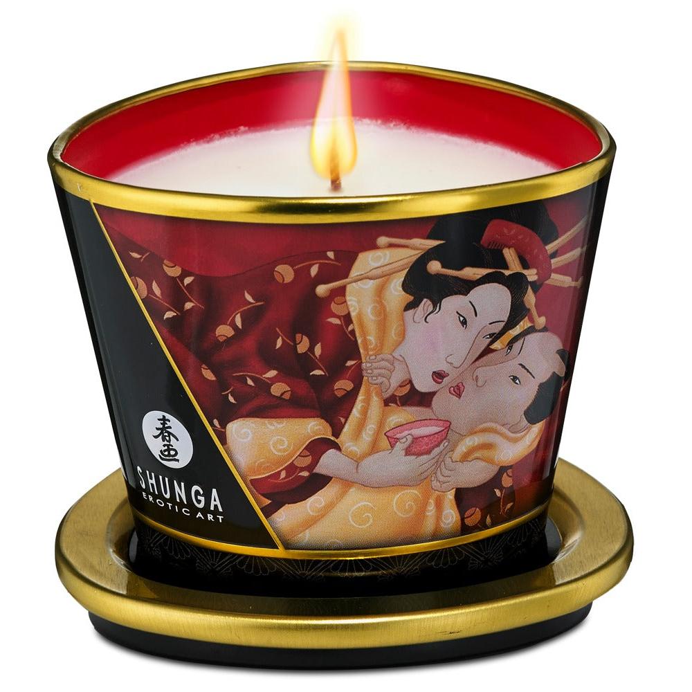 Shunga massasjelys Romance (170 ml) - Strawberry Sparkling Wine