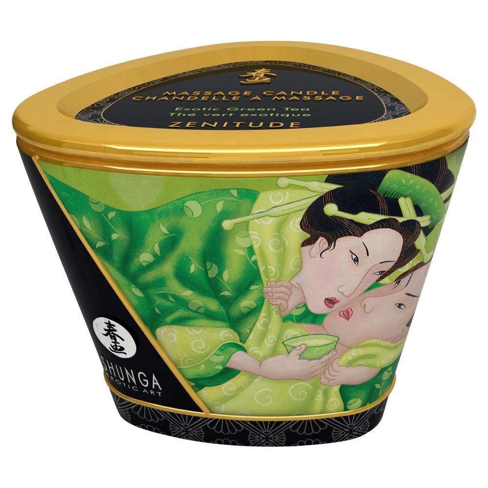 Shunga Massasjelys Zenitude (170ml) - Exotic Green Tea