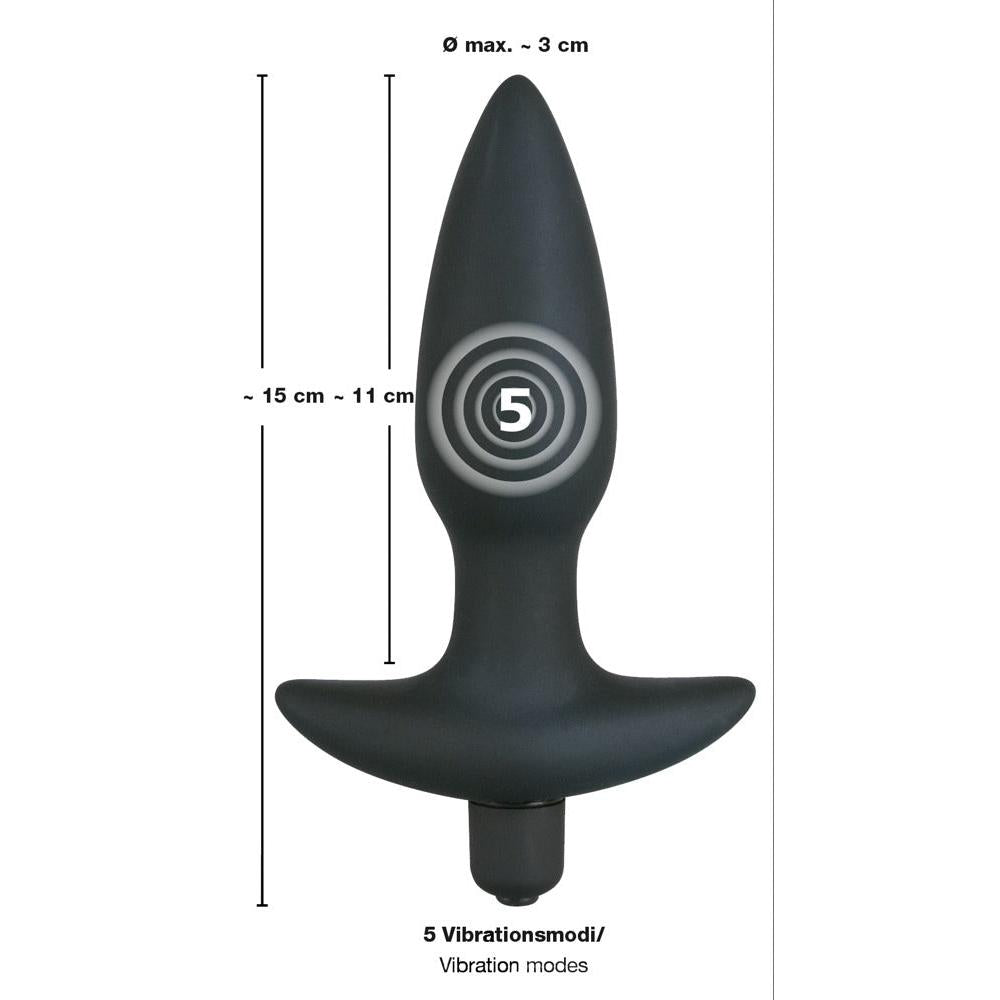 Vibrerende analplugg - Medium