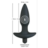 Vibrerende analplugg - Medium
