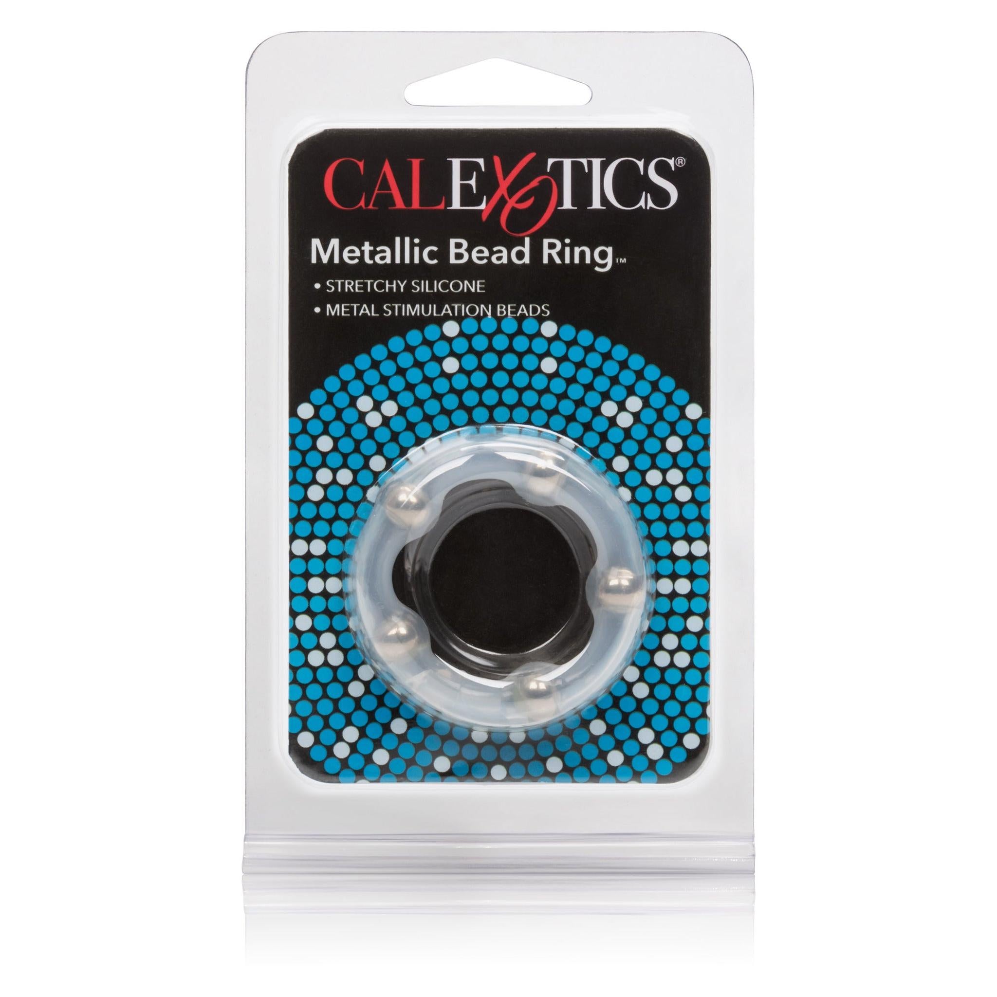 Metallic Bead PenisRing - med stimulerende kuler