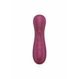 Satisfyer Pro 2 Generasjon 3 i matt mørk rosa silikon med kontrollknapper og logo.