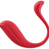 Rød, ergonomisk SVAKOM Phoenix Neo 2 parvibrator i silikon med kurvet design for G-punkt og klitorisstimulering.