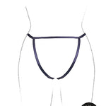Le Désir Aimé - Brief with Open Crotch and Buttock, Adjustable Slider and Golden Details - Plus Size