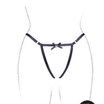 Le Désir Aimé - Brief with Open Crotch and Buttock, Adjustable Slider and Golden Details - Plus Size
