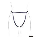 Le Désir Aimé - Brief with Open Crotch and Buttock, Adjustable Slider and Golden Details - One Size
