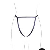 Le Désir Aimé - Brief with Open Crotch and Buttock, Adjustable Slider and Golden Details - One Size