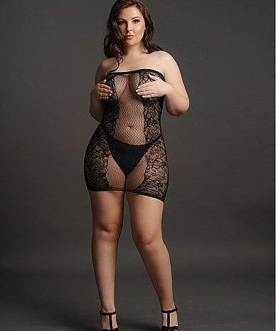 Le Désir Strapless Mini Dress - Plus Size