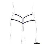 Le Désir Ami - Thong with Adjustable Sliders and Golden Details - One Size