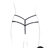 Le Désir Ami - Thong with Adjustable Sliders and Golden Details - One Size