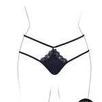 Le Désir Ami - Thong with Adjustable Sliders and Golden Details - Plus Size