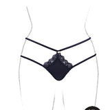 Le Désir Ami - Thong with Adjustable Sliders and Golden Details - Plus Size