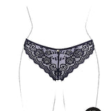 Le Désir Claire - Elastic Lace Brief with Golden Details - Plus Size