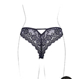 Le Désir Claire - Elastic Lace Brief with Golden Details - One Size
