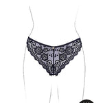 Le Désir Claire - Elastic Lace Brief with Golden Details - One Size