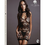 Le Désir Criss Cross Neck Mini Dress - One Size