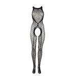 Le Désir Leopardmønstret Halterneck Bodystocking - One Size
