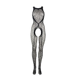 Le Désir Leopardmønstret Halterneck Bodystocking - One Size