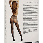 Le Désir Crotchless Cut-Out Pantyhose - One Size