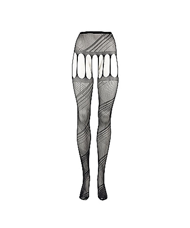 Le Désir Crotchless Cut-Out Pantyhose - One Size