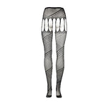 Le Désir Crotchless Cut-Out Pantyhose - One Size