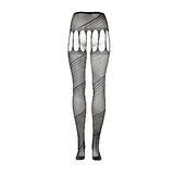 Le Désir Crotchless Cut-Out Pantyhose - One Size