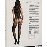 Le Désir Fishnet and Lace Teddy med Strømper - One Size