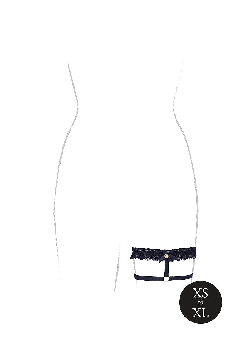 Le Désir Celeste Elastic Lace Garter - One Size