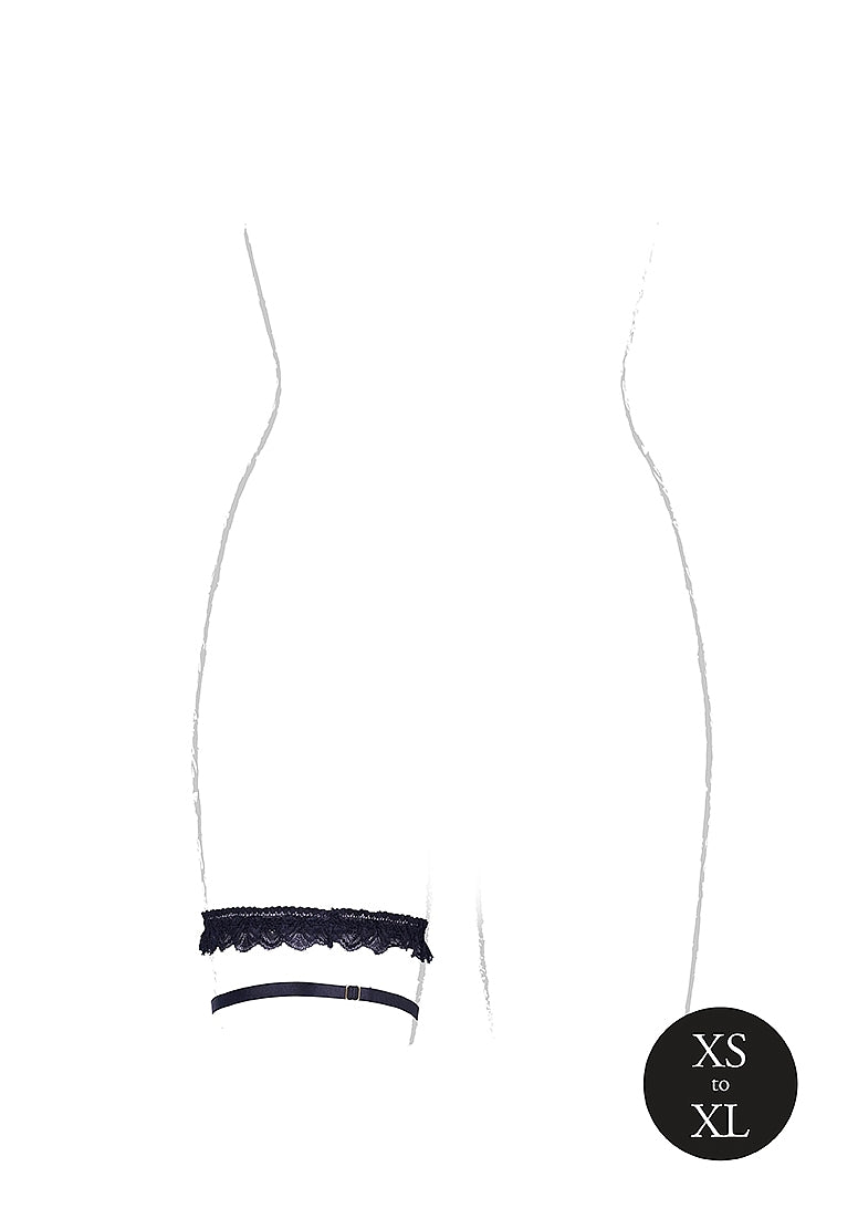 Le Désir Celeste Elastic Lace Garter - One Size