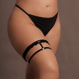 Le Désir Celeste Elastic Lace Garter - Plus Size