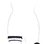Le Désir Celeste Elastic Lace Garter - Plus Size