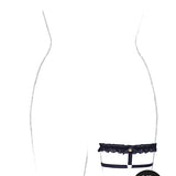 Le Désir Celeste Elastic Lace Garter - Plus Size