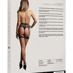 Le Désir Striped, Fishnet Garterbelt - One Size