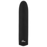 Sweet Smile svart silikon klitorisvibrator med avrundet tupp og logo.
