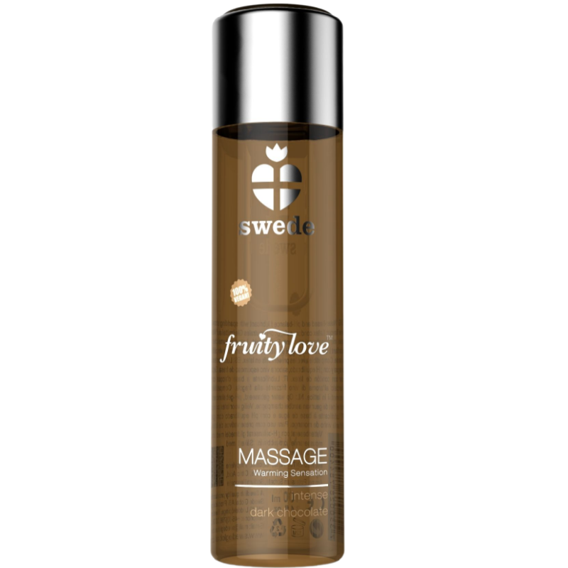 SWEDE Fruity Love Warming Effect Massage Oil Dark Chocolate